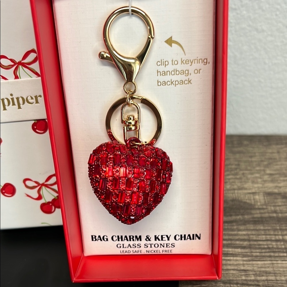 ✨Piper K | Red Heart ♥️ Bag Charm - Picture 3 of 5